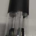 Electric Salt and Pepper Grinder Set Shakers 2 IN 1-Rechargeable Automatic Pepper Mill,with LED Lighting,Adjustable Grinder,Large Capacity-Ideal for Kitchen,BBQ,Ideal Kitchen Gifts (Black)