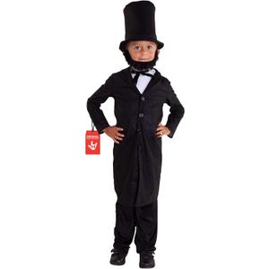 Morph Abraham Lincoln Costume, Abraham Lincoln Costumes for Kids, President Costume for Kids (Small)