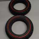 10X2.125 Off Road Tire for Electric Scooter, 10 Inch Solid Rubber Tires Compatible with Ninebot F20/F30/F40/F65, Tubeless Solid Tiyes for Electric Scooter, Red or Colorful 2PCS (Red)