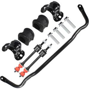 Front Suspension Stabilizer Bar 55398938AC & K80894 Sway Bar Link Kit with Bushing Kit Fit for Dodge Ram 1500, 2011-2018 Ram 1500, 2011-2018 Ram 1500, 2019-2022 Ram Classic 1500 4WD,Replace 55398938AB