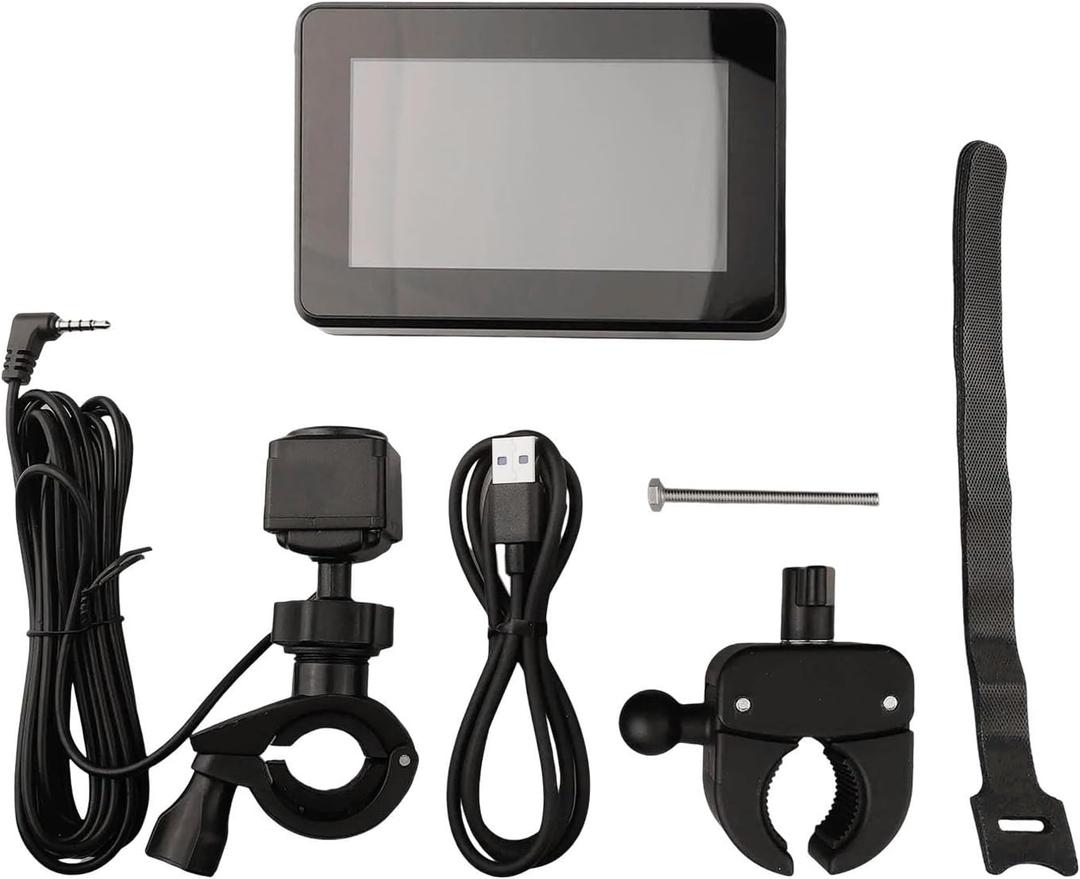 Bike Rear View Mirror,1080P AHD Bicycle Rear View Camera with 4.3''Screen, 360Rotatable Bracket, 5000mAh Battery Bike Handlebar Mirror with 110Appropriate Angle for Most Bikes