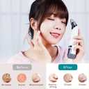 Black Head Remover for Face,Electric Three-Speed Adjustable Heating Blackhead Remover with 4 Different Sizes Suction Tips,LED Display Pore Vacuum Suitable for Oily,Neutral,Dry Skin