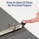 Avery Heavy-Duty View 3 Ring Binder, 1" One Touch Slant Rings, Holds 8.5" x 11" Paper, 1 Black Binder (05300)