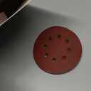 52 Pack 5 Inch 8-Hole Hook and Loop Sanding Discs Sandpaper Red Round 120 Grit Sandpaper for Random Orbital Sander