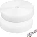 2rolls/Set Free Cut Self Adhesive Waterproof Hook and Loop, Tape Home Heavy Duty,Teacher Supplies for Handmade Craft Art and Couch(White)