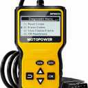 MOTOPOWER MP69033 Car OBD2 Scanner Code Reader Engine Fault Scanner CAN Diagnostic Scan Tool for All OBD II Protocol Cars Since 1996, Yellow