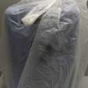 HotWay 19 Inch Expandable Carry On Luggage with Cup Holder, Hardside TSA Approved Luggage with Spinner Wheels, Top Opening Suitcase For Travel, Blue