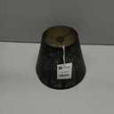 Small Lamp Shades For Table Lamps 5x9x7'', Black Metal Lamp Shade With Gold Lining, Easy Install Replacement for Small Table Lamp, Etched Forest Lampshades For Table Lamp