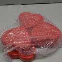 Wesiti 6 Pcs Small Heart Shaped Boxes with Window Valentine's Day Gift Boxes Plastic Storage Container for DIY Projects Presents Candy Jewelry Mother's Day Gifts (Red)