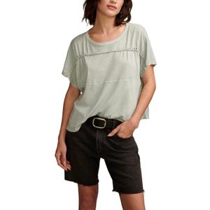 Lucky Brand Womens Lucky Brand Women's Braided Dolman Tee S