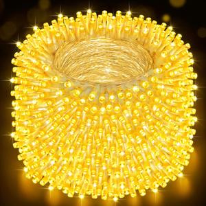1300LED Christmas Lights Outdoor 512FT 8 Lighting Modes Timer Memory Function Waterproof Plug-in for Xmas Tree Wedding Party Holiday Decor (512FT 1300LED, Warm White)