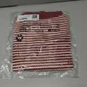 Fisoew Womens Short Sleeve Sweater Summer V Neck Striped Pullover Tops Casual High Low Loose Slit Cropped T Shirts Red (S)