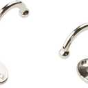 National Hardware N245-837 V165 Undershelf Coat Hooks in Nickel, 1 pack