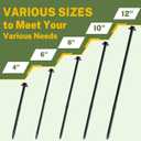 LIONMAX Structural Wood Lag Screws 12 Inch, 60-PCS, #14 X 12, Heavy Duty Rust Resistant Hex Head Exterior Timber Screw for Log/Landscape, Hex Socket Included, Black