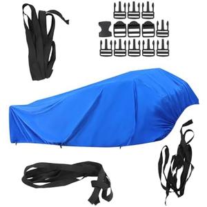 Silscvtt 17-19Ft Heavy Duty Boat Cover Replacement for V-Hull Tri-Hull Runabout Fishing Ski Pro-Style Bass Boats Dark Blue