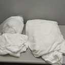 BEDELITE Flannel Sheets Queen Size Bright White - Super Soft Fleece Sheets Set Fluffy Extra Plush, 4 Piece(Include Fitted Sheet, Flat Sheet, 2 Pillowcases)