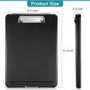 10 Pieces Clipboard with Storage Plastic Storage Clipboard