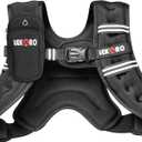 Weighted Vest for Men Women, No-Bounce 6LB 8LB 12LB 16LB 20LB 25LB 30LB Weights Vest with Adjustable Buckles & Reflective Stripes | Weight Vest for Walking Running Hiking Workout