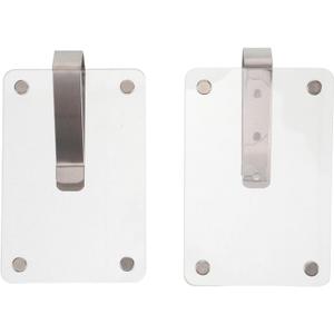 2Pcs Acrylic Car Visor Photo Clip Frame for Drivers
Alloy Build, 9x6x0.8cm Size, Quick Clip-On Security for Notes, License, Rideshare Travel