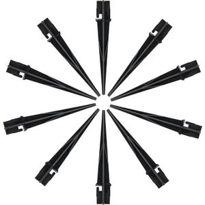 Replacement Stakes for Christmas Candy Cane Lights Outdoor 10PCS - Size 0.72 * 5 Inches, Plastic Candy Cane Pathway Markers Lights Spike, Used to Maintain Candy Cane Pathway Lights