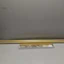 12-20 inch Short Adjustable Warm Gold Curtain Rods,1 inch Diameter Heavy Duty Side Curtain Rod Set with Aluminum Finals for Windows, Door, Drapery