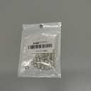 BronaGrand 40 Pieces 8mm Large Hole Rhinestone Beads Crystal Rondelle Spacer Beads Loose Charm Beads for European Bracelet DIY Jewelry Making, Silver