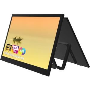 15.6" Portable Monitor,1080P HD USB-C HDMI Second External Monitor for Laptop,PC,Mac Phone,PS,Xbox,Swich,IPS Ultra-Thin Zero Frame Gaming Display(Inches, 15.6)