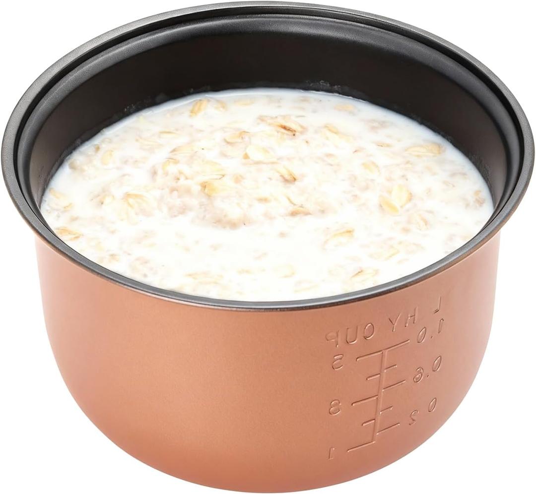 Rice Cooker Inner Pot Replacement - compatible with aroma rice cooker replacement pot. compatible with ARC-914SBD, ARC-994SG. (brown)