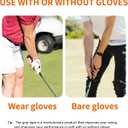 2 x Golf Training Grip Aid - Golf Swing Trainer Tool Posture, Non-Slip Swing Aid for Accuracy & Control, GolfClub Swing Grip Pad for Outdoor/Indoor Golf Grip Practice (with Storage Bag)