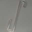 Non Scratch 100% Clear 12in Wreath Hanger 2Pk. Slim Christmas Wreaths Holders for Hanging Fall Halloween Decorations Over Front or Garage Door. Best Long Hooks for Indoor or Outdoor Home Decor