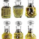 AlifordGlass Mini Glass Bottles with 6 Different Shapes Can be Used for Self-Made juicing, Wine Bottles or Whiskey Decanter