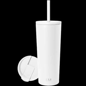 Simple Modern Insulated Tumbler with Lid and Straw Iced Coffee Cup Reusable Stainless Steel Water Bottle Travel Mug
