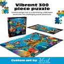 Buffalo Games - Tiny Bubbles - 300 Piece Puzzle for Adults - Oversized, Easy-to-Hold Pieces - Steve Sundram Ocean Scene - Premium Giftable Jigsaw