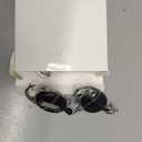 4 Pack Sliding Black ID Badge Holder with Retractable Badge Reel, Heavy Duty Plastic Vertical Key Card Holder with Carabiner for Office School Factory ID Credit Cards Drivers Licenses and Passes