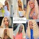 #613 Blonde Clip in Hair Extensions,Soft Real Human Hair 120g 7pcs,22 Inch Brazilian Remy #613 Clip ins for Women,Blonde Deep Wave Clip ins Silky Hair Extensions