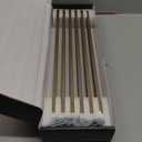 GooKi 6 Pack 12 5/8 Inch Champagne Bronze Knurled Cabinet Pulls  Luxurious Bar Handles  Textured Grip for Drawer, Dressers, Furniture Hardware