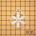 BAKERLOGY Snowflake Bauble Cookie Cutter - Merry Christmas cookies - Detailed Biscuit Cutter Design for Baking and Crafts, ideal on fondant, dough, clay