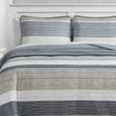 Nautica- King Quilt Set, Cotton Reversible Bedding Set, All Season Designer Home Dcor (Ridgeport Beige, King)