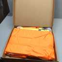 fortresswear Hi Vis Rain Jackets for Men Reflective Waterproof High Visibility Class 3 Safety Rain Suit with Black Bottom,Removable Hood. Size SM/MD