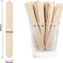 100pcs Wooden Candle Wick Holders, Candle Wick Centering Devices for Candle Making, Candle Wick Bars, Wick Clips for Canld Centering Tool