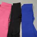 CHARMKING 3 Pairs Thigh High Compression Socks for Women and Men 15-20 mmHg Boost Circulation and All Day Comfort (L/XL, Black/Red/Blue)