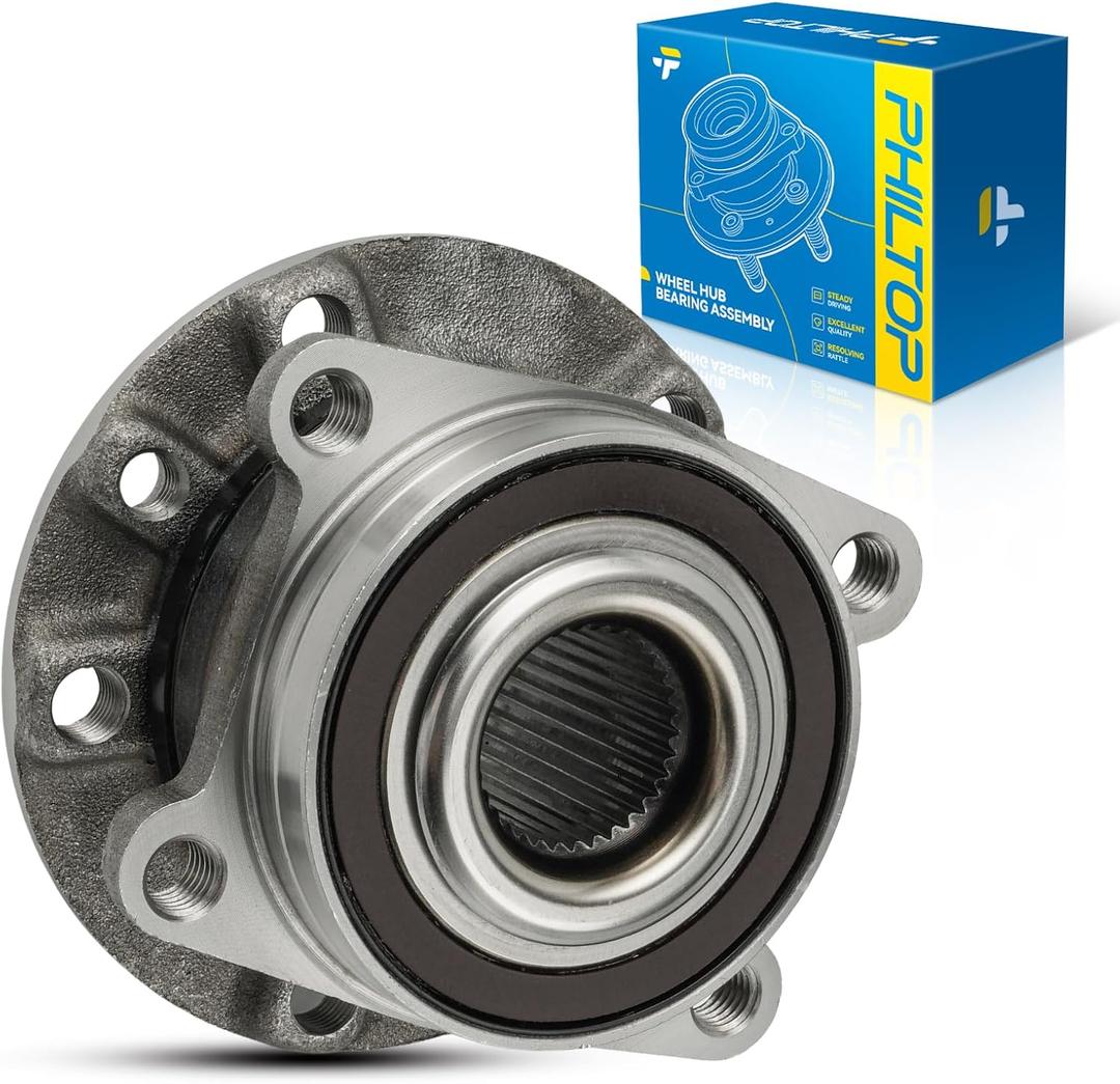 PHILTOP 512513 AWD FWD 4WD Front Rear Wheel Hub Assembly Fit for Jeep Cherokee 2014-2023, Chrysler 200 2015-2017, 5 Lugs Wheel Hub Bearings W/ABS