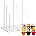 Chunful Acrylic Puppet Stand Clear Finger Puppets Tree Store Doll Holder for Kids Toddlers Holds 9 Hand Puppets Classroom Home Anti Crush Stand for Storage and Easy Accessibility