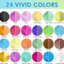 CHANGTIKEJI Mica Powder24 Colors - 10g/Bottle of Natural Pigment Powder for Epoxy ResinSoap MakingCandle Making,Lip Gloss,Car Freshies,Dye,Nail Polish,Bath Bombs