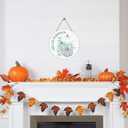 Fall Door Decor White Blue Pumpkin Wall Decor Hello Pumpkin Sign Fall Decorations for Home Porch Wooden Front Door Hanger for Harvest Indoor Outdoor Home Decorations