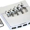 Hipshot Brass Bridge For Rickenbacker Bass - CHROME