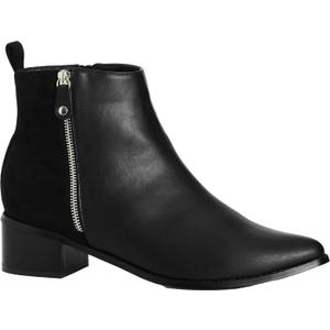 City Chic Women's Wide Fit Lucia Ankle Boot (Black)