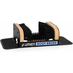 Umien Boot Scraper Outdoor Shoe Brush with Flaps - Cleaning Heavy-Duty Shoe Cleaner and Boot Scrubber for Mud, Dirt, and Snow - Durable Weather-Resistant Outdoor Shoe Cleaning Tool 