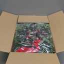 Hausse 6 Pcs Christmas Wreath, 12" Christmas Mini Wreaths for Cabinets with Red Bows, Artificial Small Xmas Wreaths Hanging Decoration Garlands for Kitchen Window Farmhouse Chair Wall Front Door