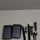 Solar Outdoor Lights,40 LEDs Color Changing RGB Solar Landscape Path Lights,USB & Solar Powered Multicoloured Spotlights,14 Colors Auto Cycling Spotlights for Yard,Garden,2 Pack